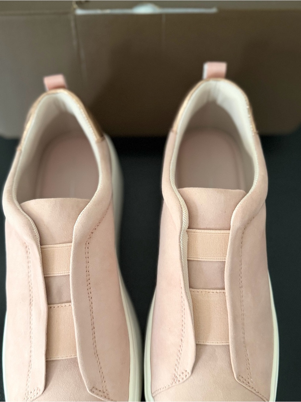 Paolo Blush Pink Slip-On Platform Sneakers - Picture 2 of 4